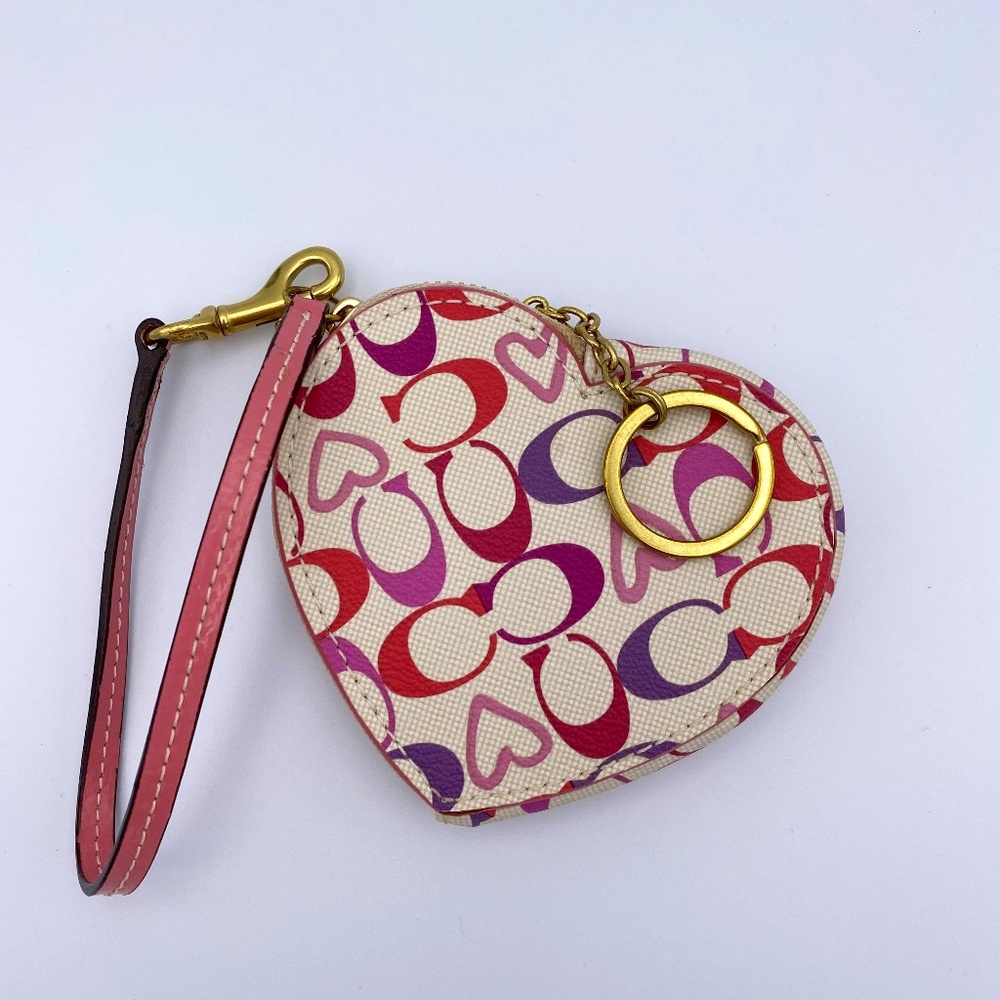 COACH Heart Shaped Coin/Key Purse